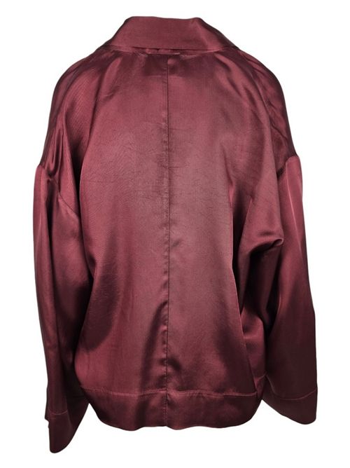 camicia donna raso fiocco bordeaux ( Nude ) | 1103W2566211